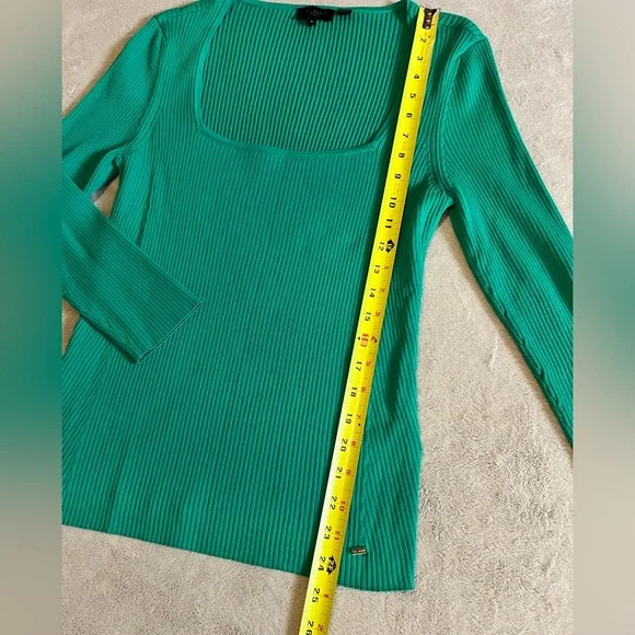 Ted Baker Square Neck Ribbed Top - Picture 11 of 12